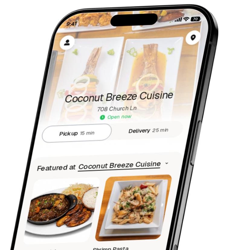 Coconut Breeze Cuisine app preview